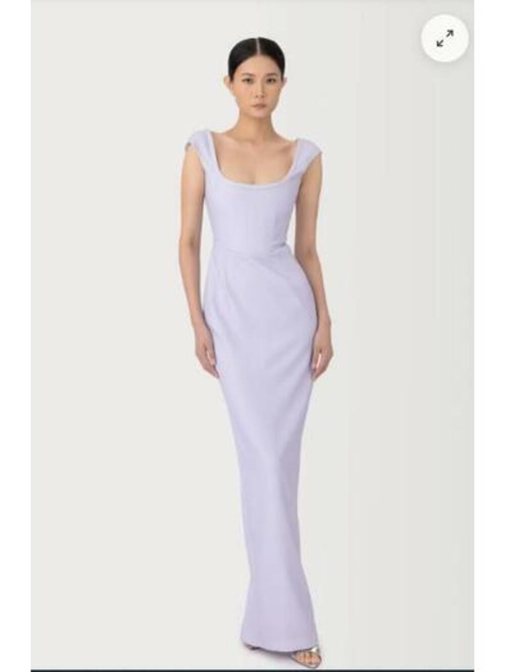 sau lee Brooke Gown maxi in dusty lavender